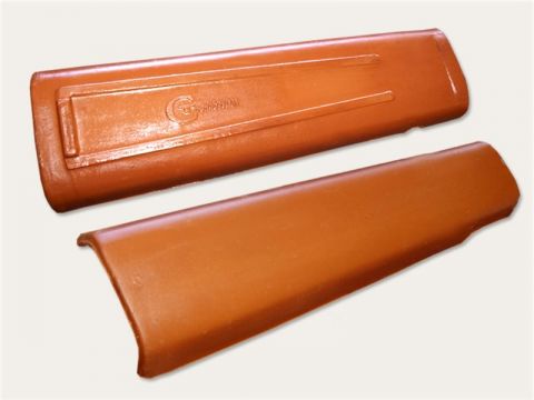 Telha plan capa e canal resinada