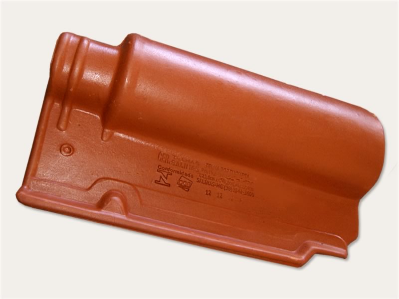 Telha portuguesa resinada