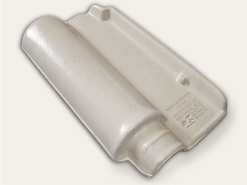 Telha portuguesa branca resinada