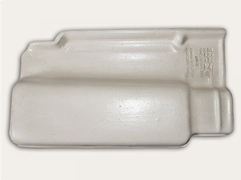 Telha romana branca resinada