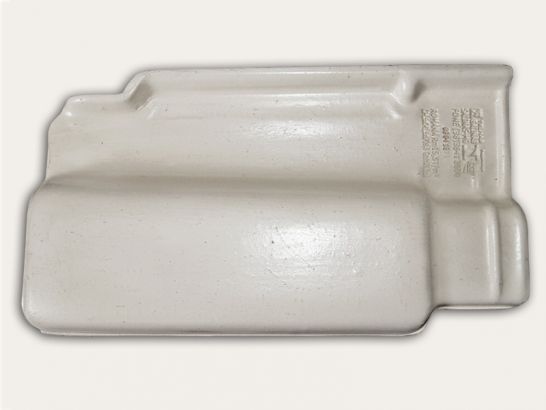 Telha romana branca resinada